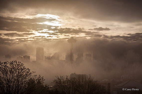 Seattle Christmas Sunrise