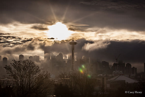 Seattle Christmas Sunrise